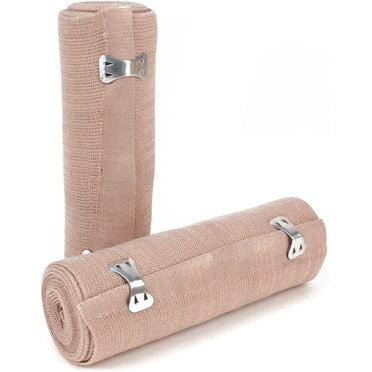 Ever Ready First Aid 6" Elastic Bandage Wrap with Clips - 10 Count per Pack