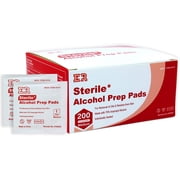 Ever Ready First Aid 70% Isopropyl Rubbing Alcohol Prep Pads 2-Ply Antiseptic Alcohol Wipes, 200 Count