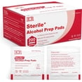 thumbnail image 1 of Ever Ready First Aid 70% Isopropyl Rubbing Alcohol Prep Pads 2-Ply Antiseptic Alcohol Wipes, 200 Count, 1 of 7