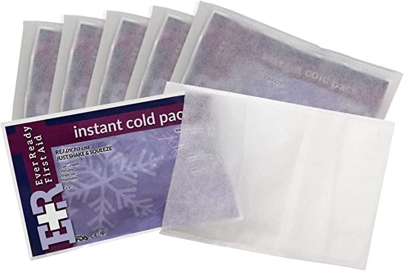 Ever Ready First Aid Cold Pack with NonWoven Cover 6X9 inches 6 Pack