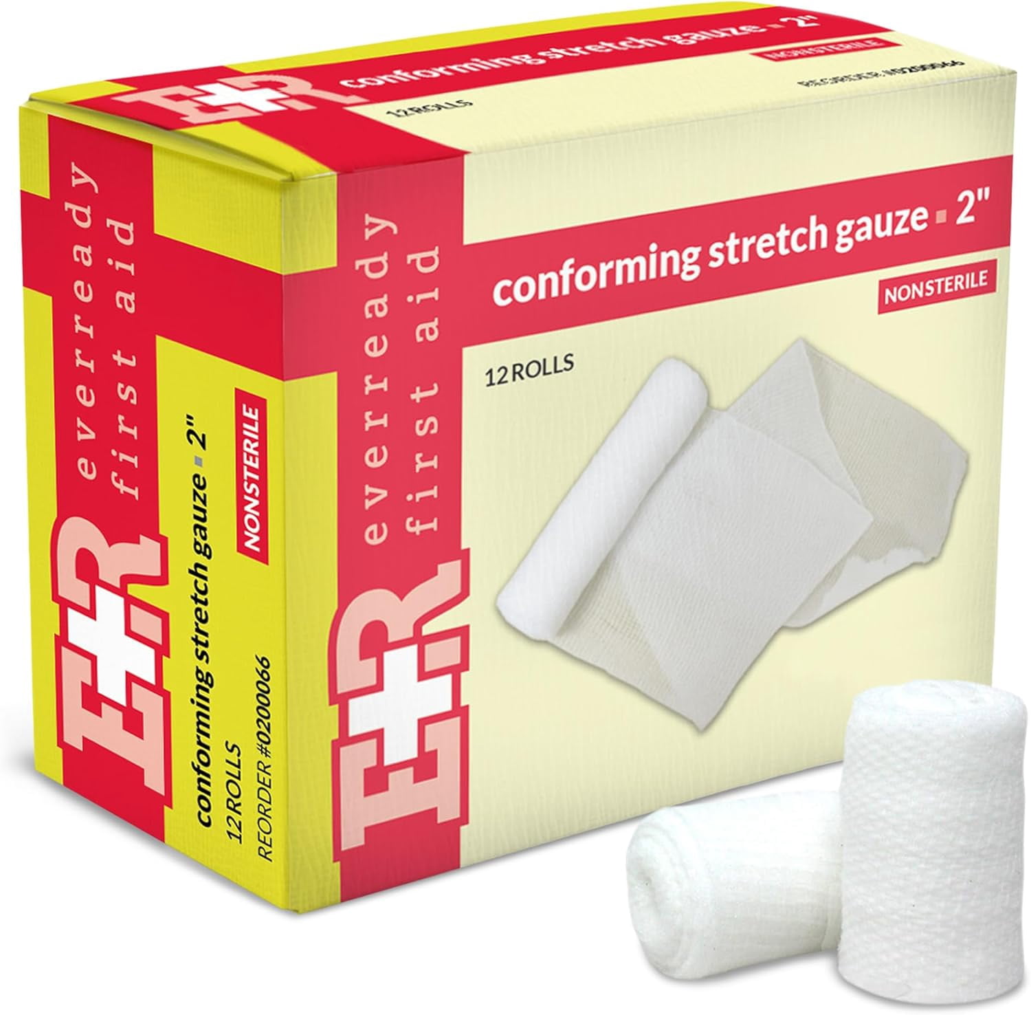 Ever Ready First Aid Conforming Gauze Roll Bandage Non Sterile Box of ...