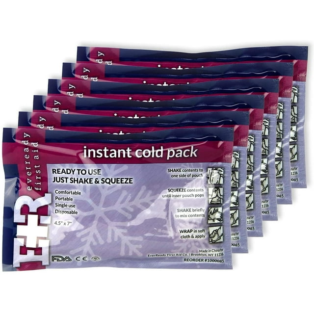 Ever Ready First Aid Disposable Cold Compress Therapy Instant Ice Pack