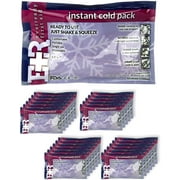 Ever Ready First Aid Disposable Cold Compress Therapy Instant Ice Pack for Relief from Injuries, Swelling - 4.5 x 7 - 24 Pack