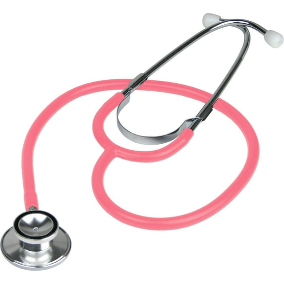 Ever Ready First Aid Dual Head Acoustic Stethoscope, Pink Tube