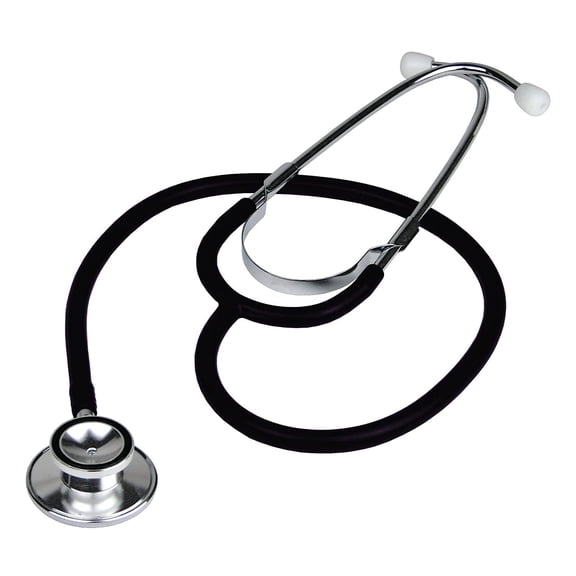 Ever Ready First Aid Dual Head Acoustic Stethoscope for Medical Doctors, 27" Black