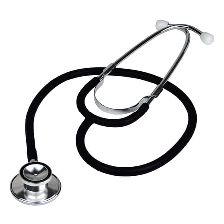 Ever Ready First Aid Dual Head Acoustic Stethoscope for Medical Doctors, 27" Black