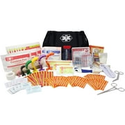 Ever Ready First Aid EMS First Responder Medical Kit, Fully Stocked Trauma First Aid Kit with Gauze Bandage Black