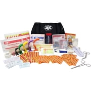 Ever Ready First Aid EMS First Responder Medical Kit, Fully Stocked Trauma First Aid Kit with Gauze Bandage (Black)