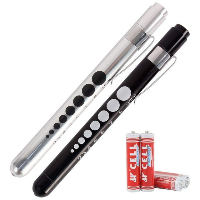 Ever Ready First Aid LED Medical Pen Light (Black & Silver)