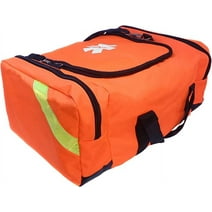 Ever Ready First Aid Large EMT Bag - First Responder Trauma Medical Emergency Storage Bag for Healthcare Workers - Orange