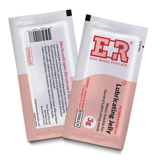 Ever Ready First Aid Lubricating Jelly, 3gm Packet - 72 Count