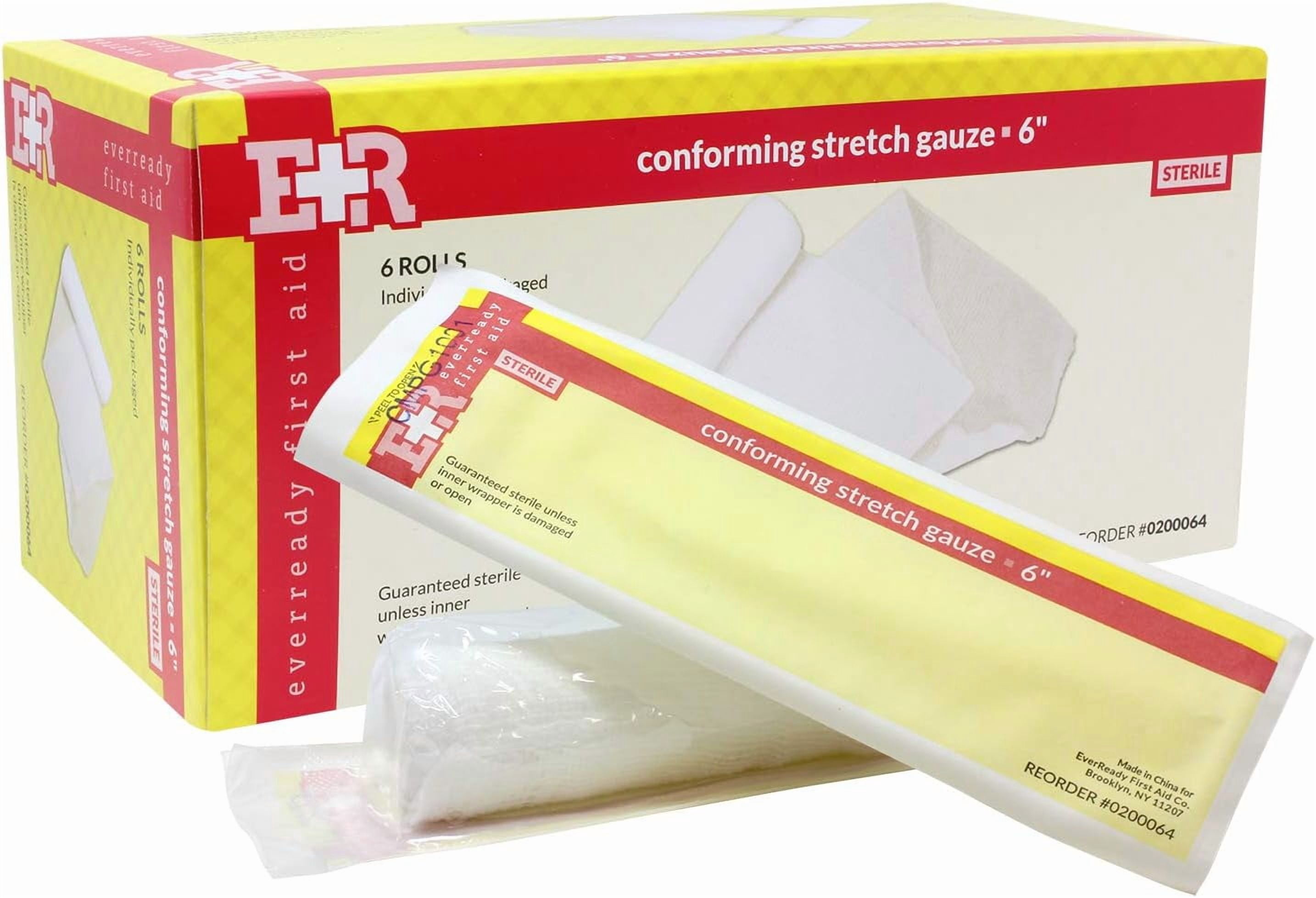 Ever Ready First Aid Sterile Conforming Gauze Roll Bandage - Box of 6-6 ...