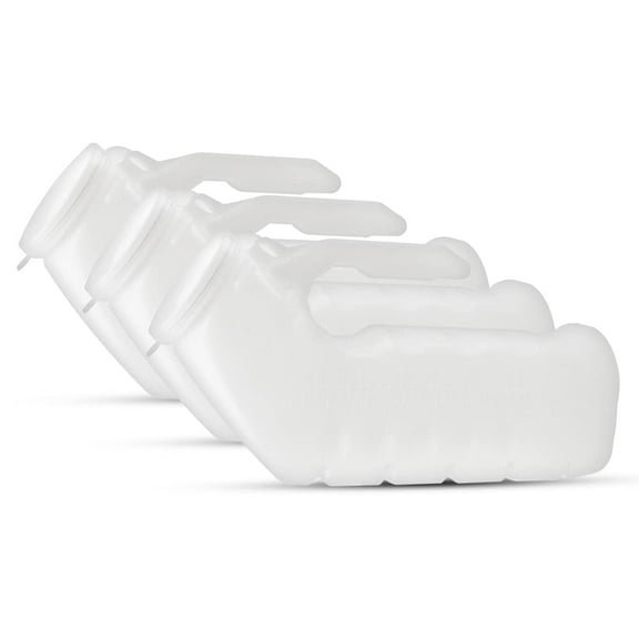 Ever Ready First Aid Urinals for Men, Portable Spill Proof Urine Bottle with Lid for Travel, Camping, Drivers, Hospital, Elderly, Incontinence, and Emergency, 32oz 3 Pack