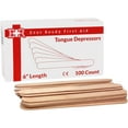 thumbnail image 1 of Ever Ready First Aid Wooden 6" Tongue Depressors, 500 Count, 1 of 5