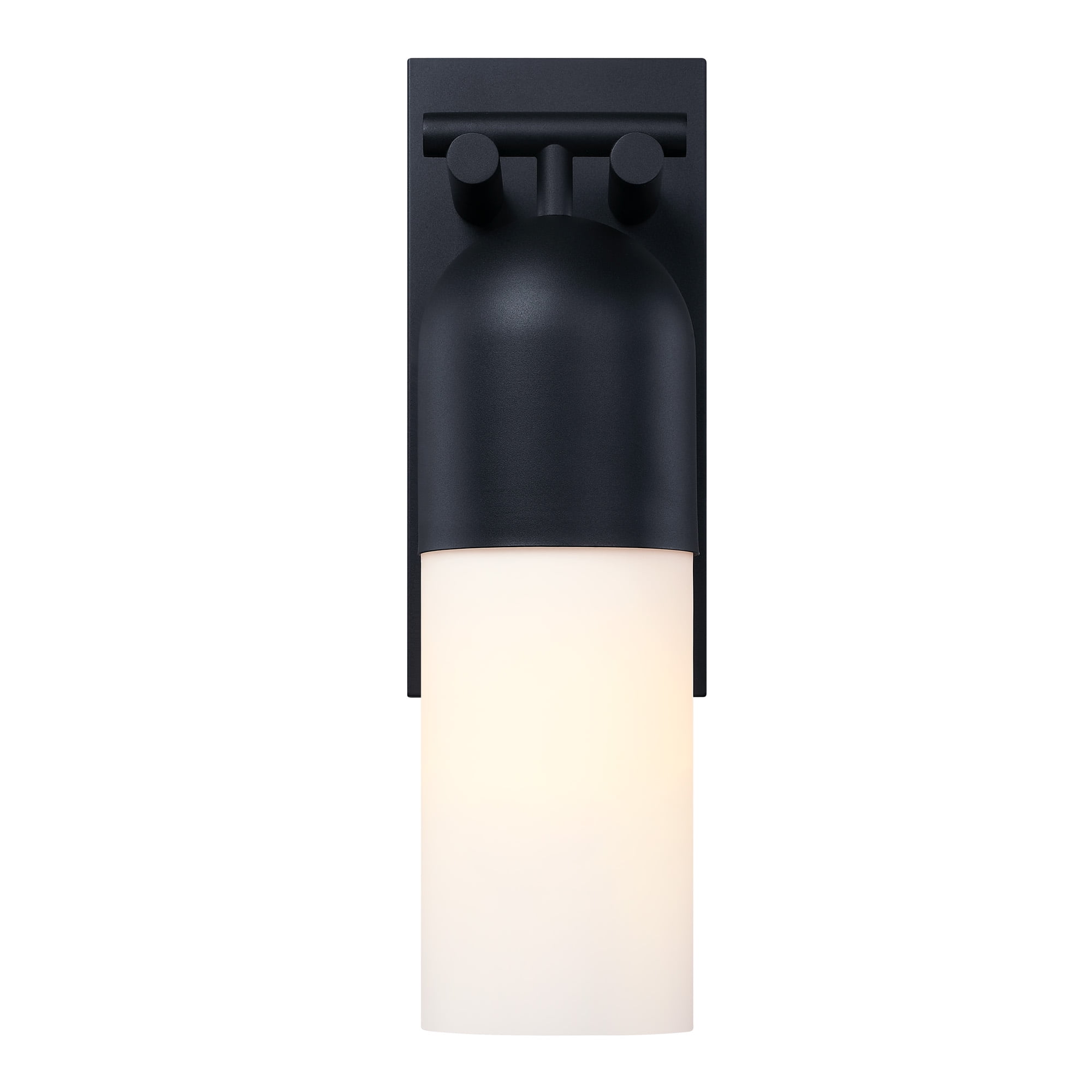 Ever Spring 22 in. 1-Light Black Outdoor Wall Sconce Light for Porches