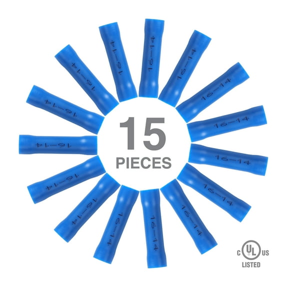 Ever Start 15-Piece Heat Shrink Splice Connectors, Blue