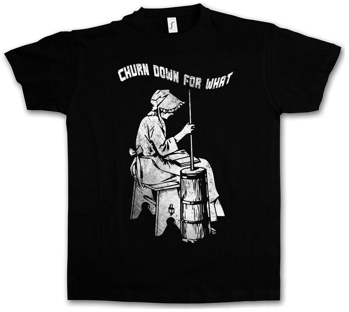 Everaura churn down for what t shirt turn fun music musik dance disco