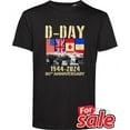 EverAura DDay T Shirt Normandy Landings 80th Anniversary 1944 2024 UK