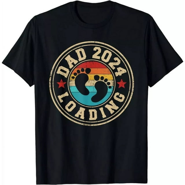 EverAura Dad 2024 Loading Vintage Gifts Father's Day Uni TShirt S5XL
