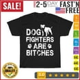 EverAura Dog fighters are bitches Dog Vintage T Shirt Men Fashion 2024