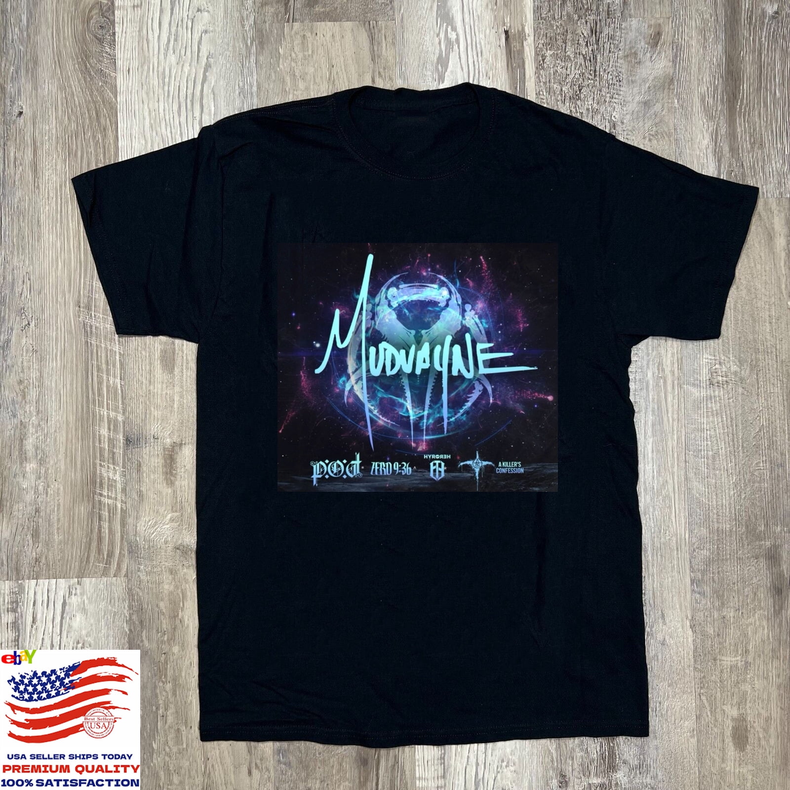 EverAura Mudvayne Australia Tour 2024 T Shirt Full Size S5XL SE560