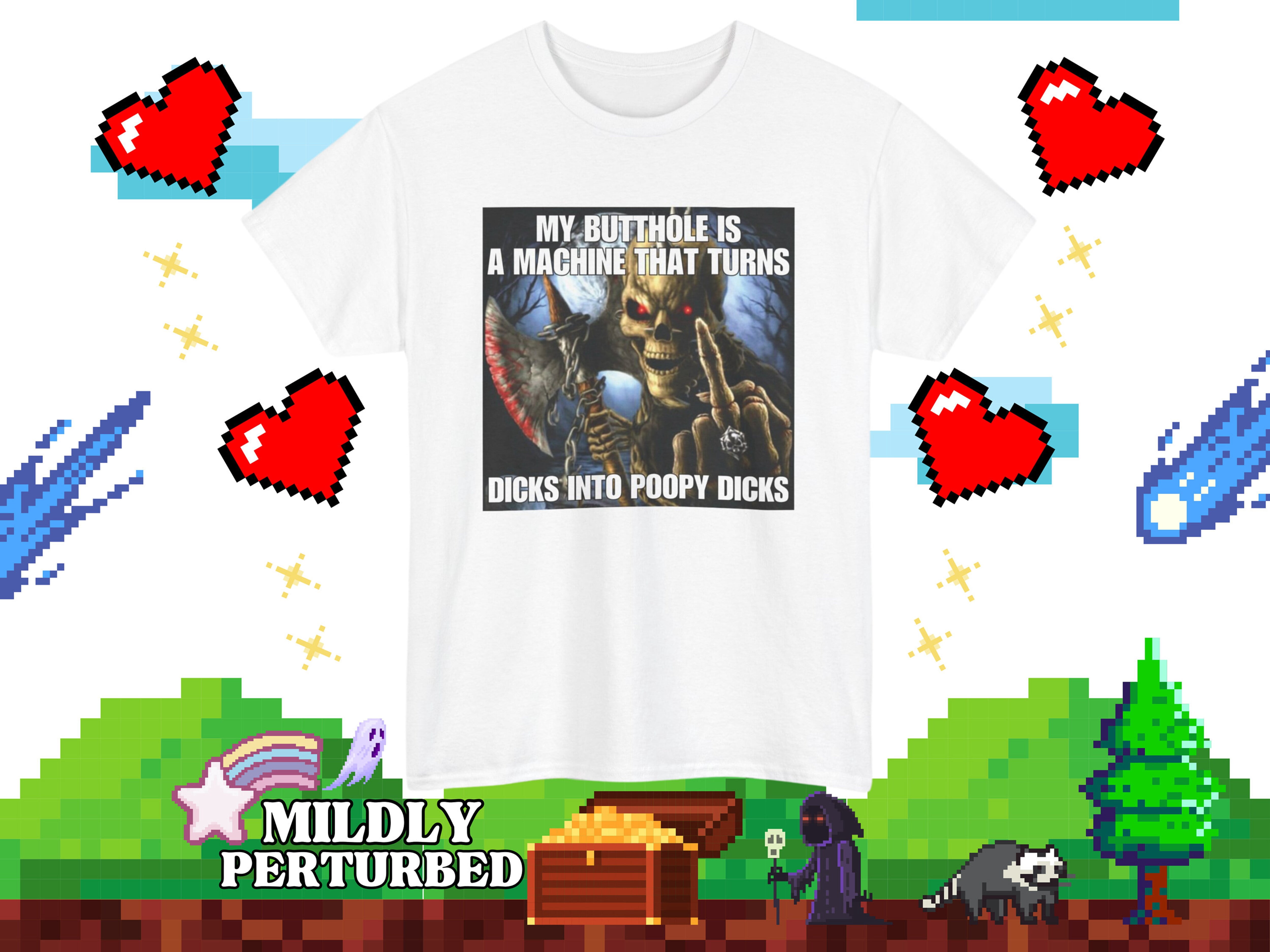 T-Shirt Humoristique Offensant "I Bleached My Butthole For This" - Homme - Noir - Gildan
