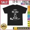 EverAura My Other Car Is A Broom Halloween Vintage T Shirt Men Women