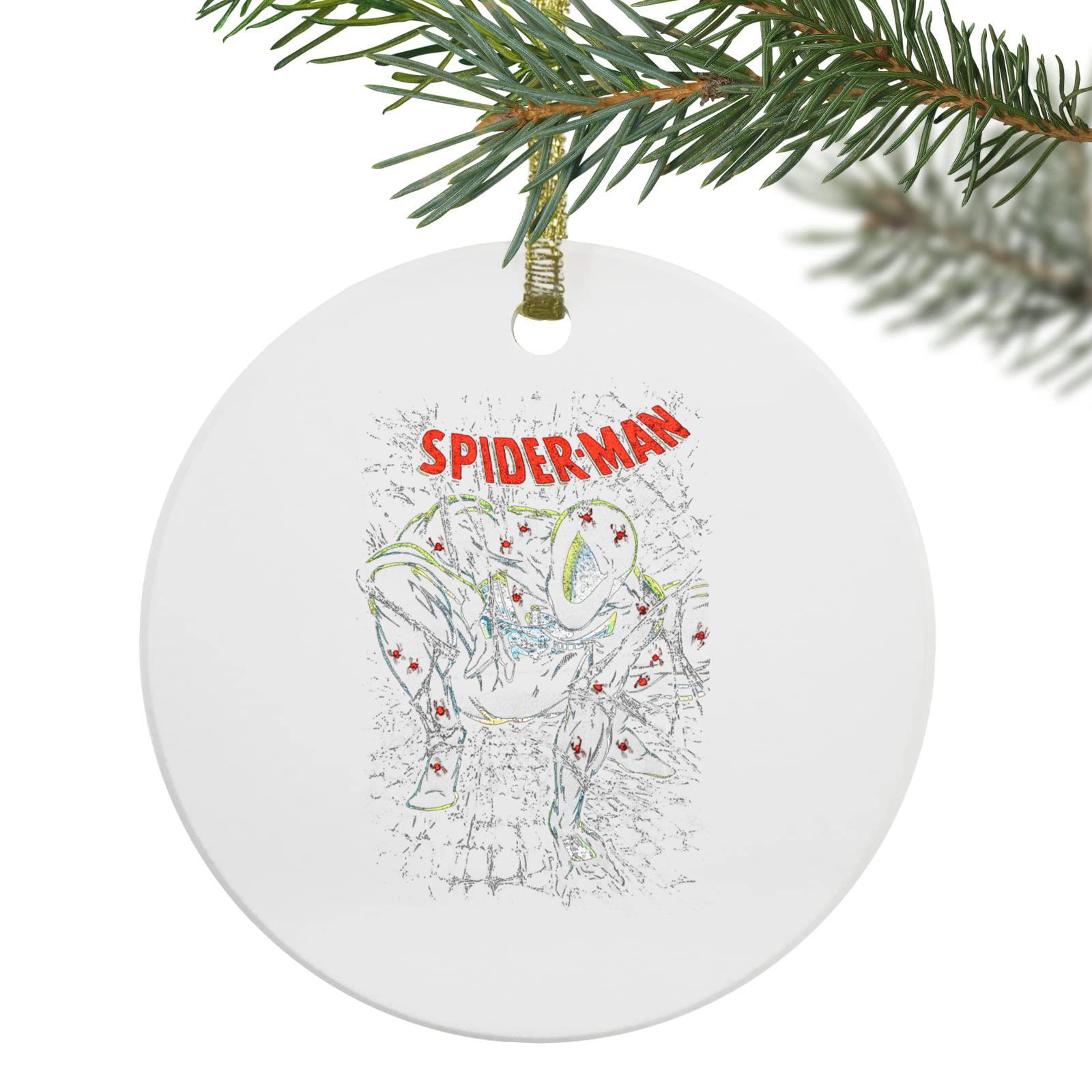 EverAura Ornament Marvel Men'S Spider-Man Symbiote Black Suit Graphic Print Superhero, Ornament ...