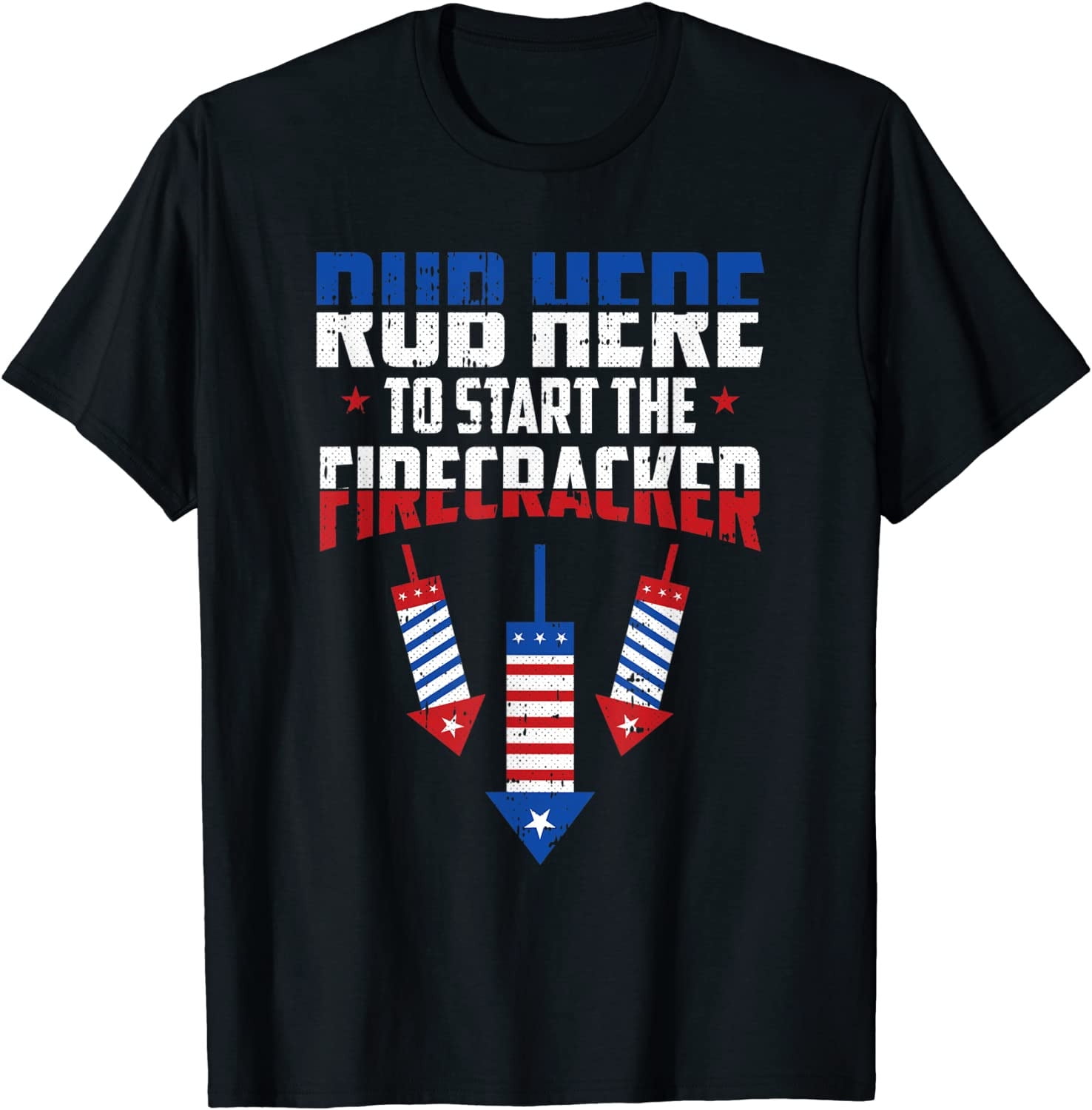 EverAura Rub Here To Start Firecracker 4th Of July Funny Adult Humor ...