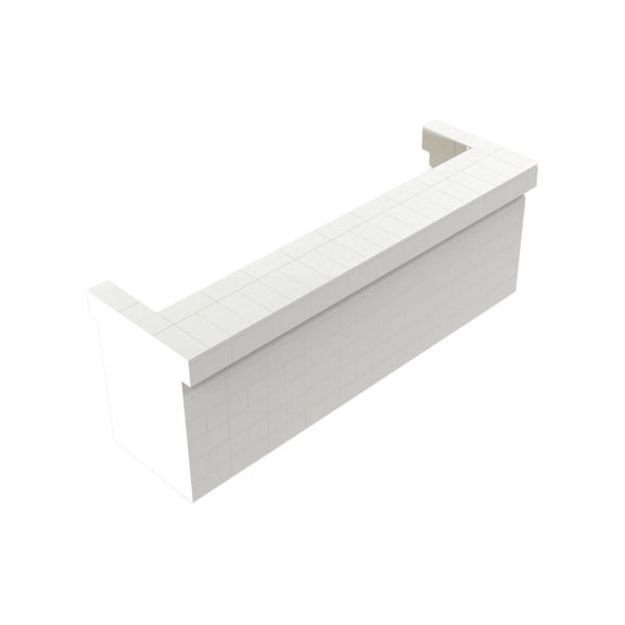 EverBlock 10’ Cantilever Bar & Counter Kit | For Home, Sales or Event Use | Giant Building Blocks | Easy to Connect & Reuse | Indoor & Outdoor Use | Build Displays & Structures | White