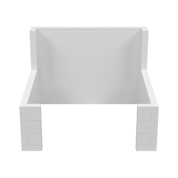 EverBlock 10’ x 10’ x 7’ Trade Show Booth Kit | Modular Building Blocks | Wall System Display | Room Divider & Partition | Easy to Connect & Reuse | Indoor & Outdoor Use