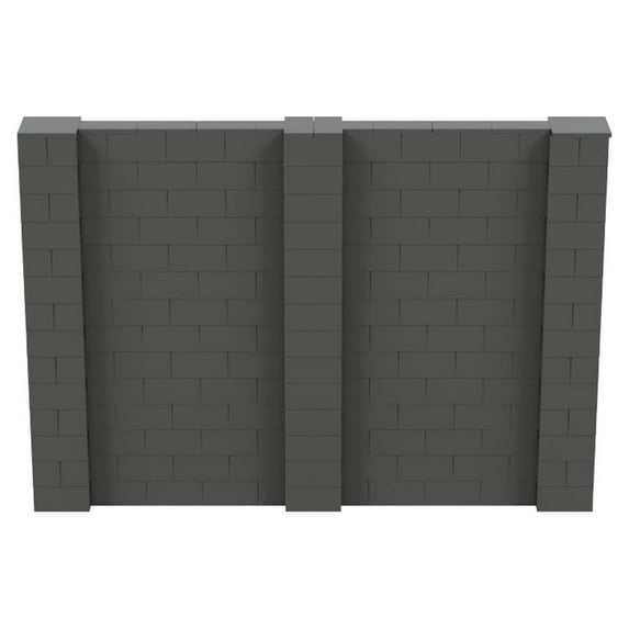 EverBlock 10’ x 7’ Wall Kit | Modular Building Blocks | Wall System for Building, Display & Structures | Room Divider & Partition | Easy to Connect & Reuse | Indoor & Outdoor Use