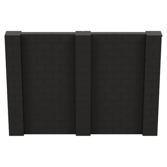 EverBlock 10’ x 7’ Wall Kit | Modular Building Blocks | Wall System for Building, Display & Structures | Room Divider & Partition | Easy to Connect & Reuse | Indoor & Outdoor Use