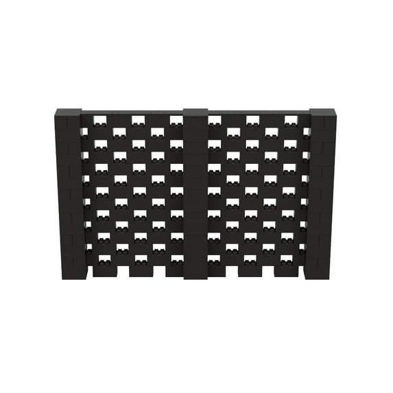EverBlock 11’ x 7’ Open Stagger Wall Kit | Modular Building Blocks | Wall System for Display & Structures | Room Divider & Partition | Easy to Connect & Reuse | Indoor & Outdoor Use