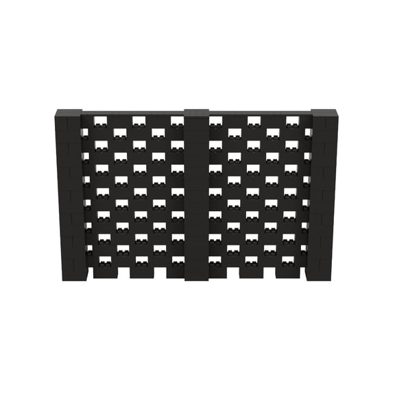 EverBlock 11’ x 7’ Open Stagger Wall Kit | Modular Building Blocks | Wall System for Display & Structures | Room Divider & Partition | Easy to Connect & Reuse | Indoor & Outdoor Use