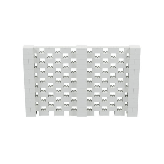 EverBlock 11’ x 7’ Open Stagger Wall Kit | Modular Building Blocks | Wall System for Display & Structures | Room Divider & Partition | Easy to Connect & Reuse | Indoor & Outdoor Use