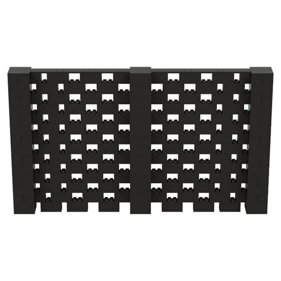 EverBlock 12’ x 7’ Open Stagger Wall Kit | Modular Building Blocks | Wall System for Display & Structures | Room Divider & Partition | Easy to Connect & Reuse | Indoor & Outdoor Use