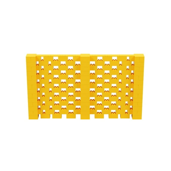 EverBlock 12’ x 7’ Open Stagger Wall Kit | Modular Building Blocks | Wall System for Display & Structures | Room Divider & Partition | Easy to Connect & Reuse | Indoor & Outdoor Use