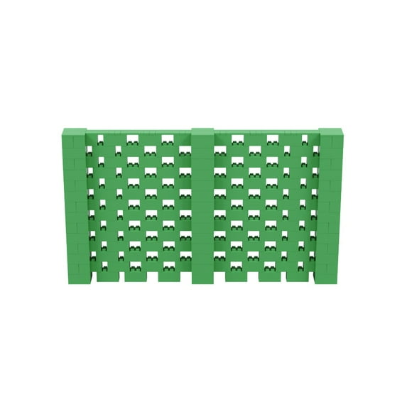EverBlock 12’ x 7’ Open Stagger Wall Kit | Modular Building Blocks | Wall System for Display & Structures | Room Divider & Partition | Easy to Connect & Reuse | Indoor & Outdoor Use