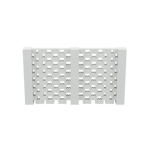 EverBlock 12’ x 7’ Open Stagger Wall Kit | Modular Building Blocks | Wall System for Display & Structures | Room Divider & Partition | Easy to Connect & Reuse | Indoor & Outdoor Use