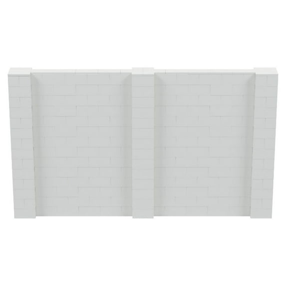 EverBlock 12’ x 7’ Wall Kit | Modular Building Blocks | Wall System for Building, Display & Structures | Room Divider & Partition | Easy to Connect & Reuse | Indoor & Outdoor Use