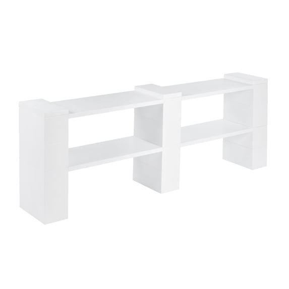 EverBlock 2 Level Double Shelving Kit, 72” W | For Office or Playrooms | Giant Building Blocks | Easy to Connect & Reuse | Indoor & Outdoor Use | Build Displays & Structures | Green