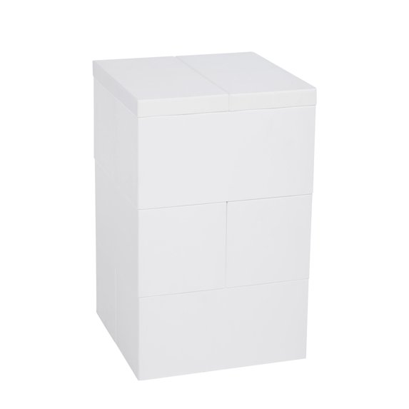 EverBlock 3 Layer Stool Kit | Modern Stool Chair | Giant Building Blocks | Easy to Connect & Reuse | Indoor & Outdoor Use | Build Displays & Structures | Translucent