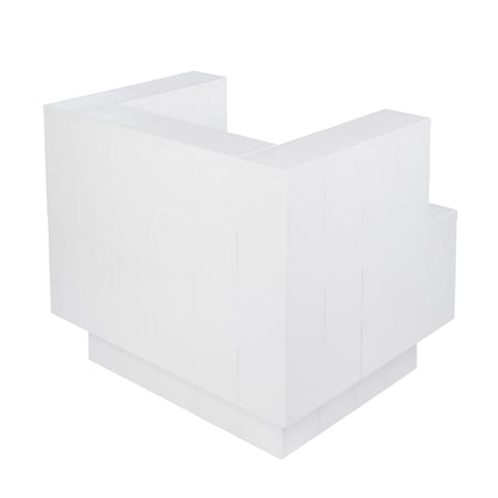 EverBlock 3’ Lounge Chair Cantilevered Kit | Modular Seating Bench | Giant Building Blocks | Easy to Connect & Reuse | Indoor & Outdoor Use | Build Displays & Structures | Green