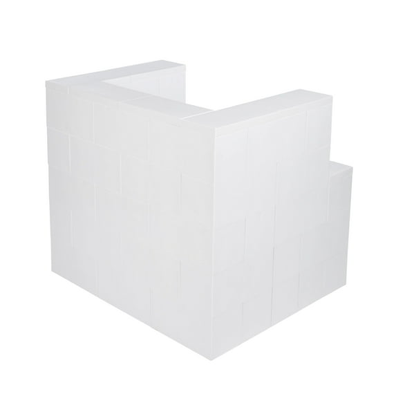 EverBlock 3’ Lounge Chair Kit | Modular Seating Bench | Giant Building Blocks | Easy to Connect & Reuse | Indoor & Outdoor Use | Build Displays & Structures | Translucent