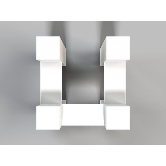 EverBlock 3 Sided Catering Station Kit | 5’ x 5’ x 4’ 1” | Risers & Server Stations | Giant Building Blocks | Easy to Connect | Indoor & Outdoor Use | White