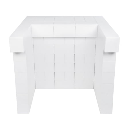 EverBlock 4’ Cantilever Bar & Counter Kit | For Home, Sales or Event Use | Giant Building Blocks | Easy to Connect & Reuse | Indoor & Outdoor Use | Build Displays & Structures | Dark Gray
