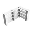 thumbnail image 1 of EverBlock 4 Level Double Corner Shelving Kit B | For Office, Playroom & Bookshelves | Giant Building Blocks | Easy to Connect & Reuse | Indoor & Outdoor Use | Build Displays & Structures | Red, 1 of 1