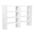 thumbnail image 1 of EverBlock 4 Level Double Shelving Kit, 72” W | For Office, Playroom & Bookshelves | Giant Building Blocks | Easy to Connect & Reuse | Indoor & Outdoor Use | Build Displays & Structures | Light Blue, 1 of 2