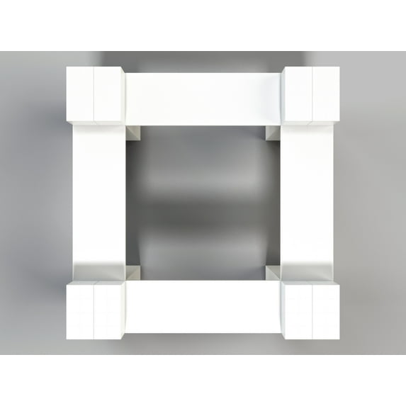 EverBlock 4 Sided Catering Station Kit | 5’ x 5’ x 3’ 7” | Risers & Server Stations | Giant Building Blocks | Easy to Connect & Reuse | Indoor & Outdoor Use | Build Displays & Structures | Green